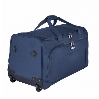 Cestovná taška D&N s kolieskami a výsuvným držiakom, modrá 75 l