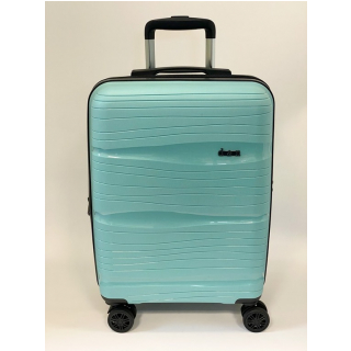 Cestovný kufor L svetlozelený 100 L, odolný PP, TSA zámok D&N