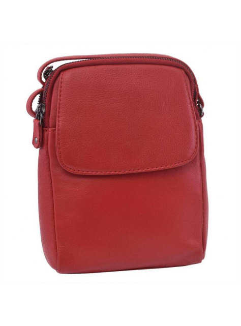 Červená elegantná crossbody kabelka MERCUCIO koža nappa - KozeneDoplnky.sk