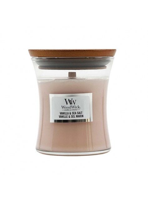 WoodWick Sviečka s praskajúcim knôtom - Vanilla Sea Salt 85g - KozeneDoplnky.sk